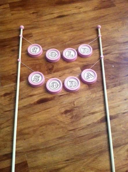 DIY Friday :  wedding diy features Photo6 LEFTOVER MASON JAR LIDS DIY!! :  wedding brown pink ivory diy Photo6 