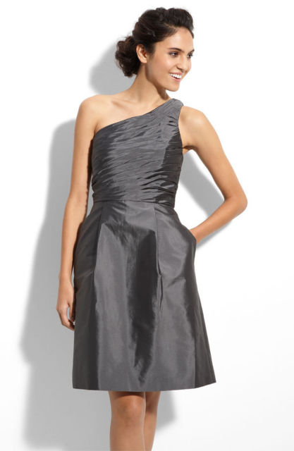 Help finding a grey/dark granite/pewter colored bridesmaid dress! : wedding grey bridesmaid dress MLDress