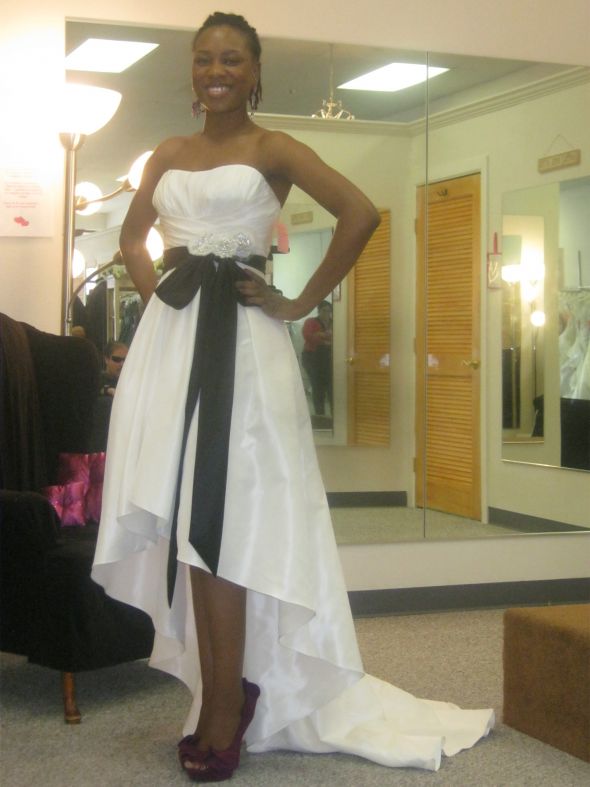 Hello My Fellow Bees.....Ive found my dress! :  wedding short wedding dress high low wedding dress wtoo brides watters bride IMG 0562