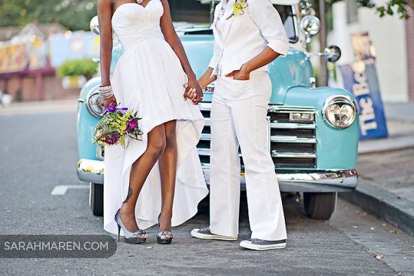 Mrs. & Mrs.!!!!! (Picture Heavy) : wedding lgbt wedding modern modern wedding wedding pics lesbian wedding Artistfaves 088