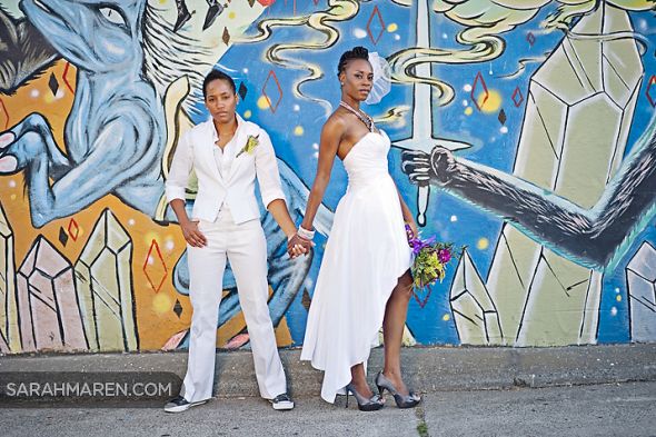 Mrs. & Mrs.!!!!! (Picture Heavy) : wedding lgbt wedding modern modern wedding wedding pics lesbian wedding Artistfaves 089
