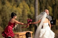 My Colorado wedding! :  wedding bouquet ceremony dress jewelry makeup shoes 19708136 200