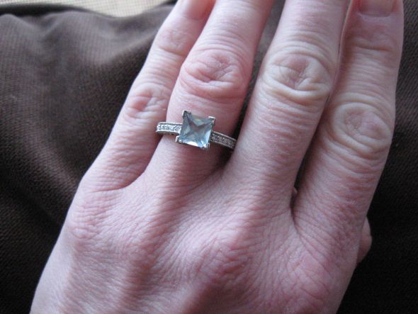 Colored Stone Brides!  Show us your rings! :  wedding colored stones e rings Ering2