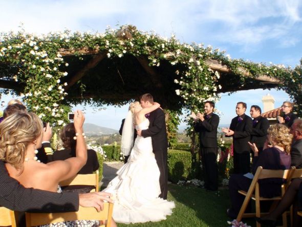 POST A PHOTO OF YOUR VENUE :  wedding venue reception hall reception photo husband wife ceremony bride groom M25