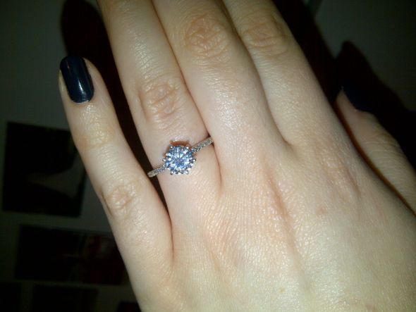 OMG I'M ENGAGED! *Amora Moissanite! : wedding proposal amora moissanite engagement IMG 20120130 00072 1280x960