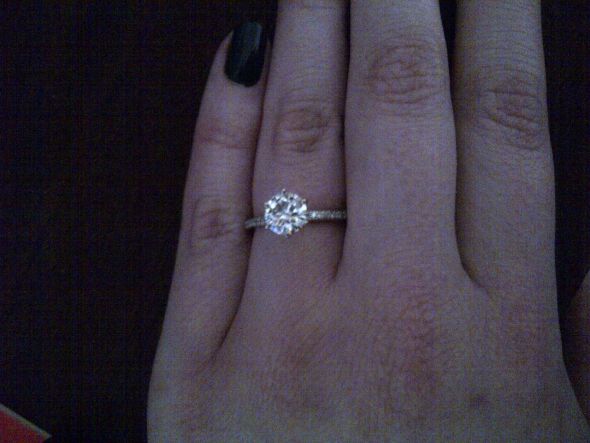 OMG I'M ENGAGED! *Amora Moissanite! : wedding proposal amora moissanite engagement IMG 20120130 00077 1280x960