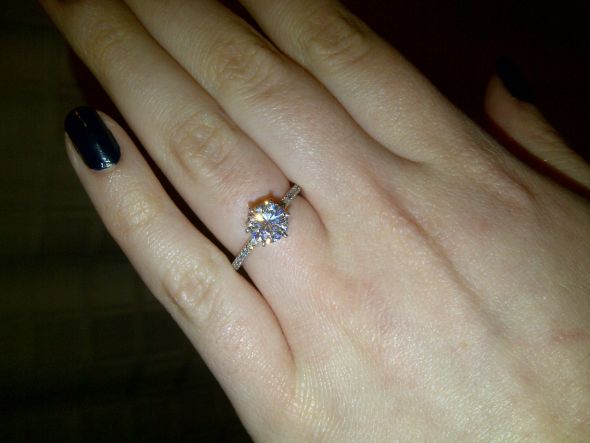 OMG I'M ENGAGED! *Amora Moissanite! : wedding proposal amora moissanite engagement IMG 20120130 00095 1280x960