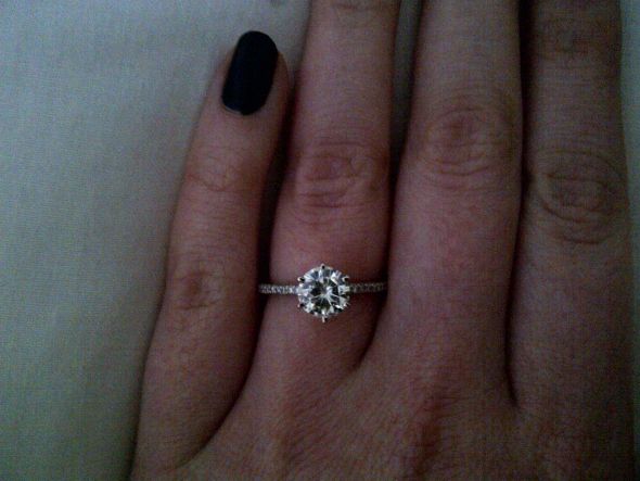 OMG I'M ENGAGED! *Amora Moissanite! : wedding proposal amora moissanite engagement IMG 20120130 00107 1280x960