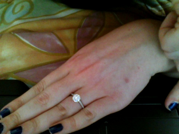 Fiance just ordered my moissy set!!! Anyone have this one? :  wedding moissy moissanite pic pics diamond band 6 mm ering RING
