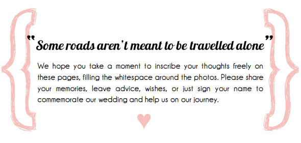 Pretty Guestbook Sign