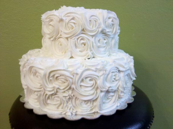 square wedding cakes 2 tier