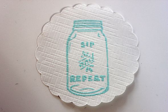 Mason Jar Drink Coasters wedding mason jar drink coasters stamping 