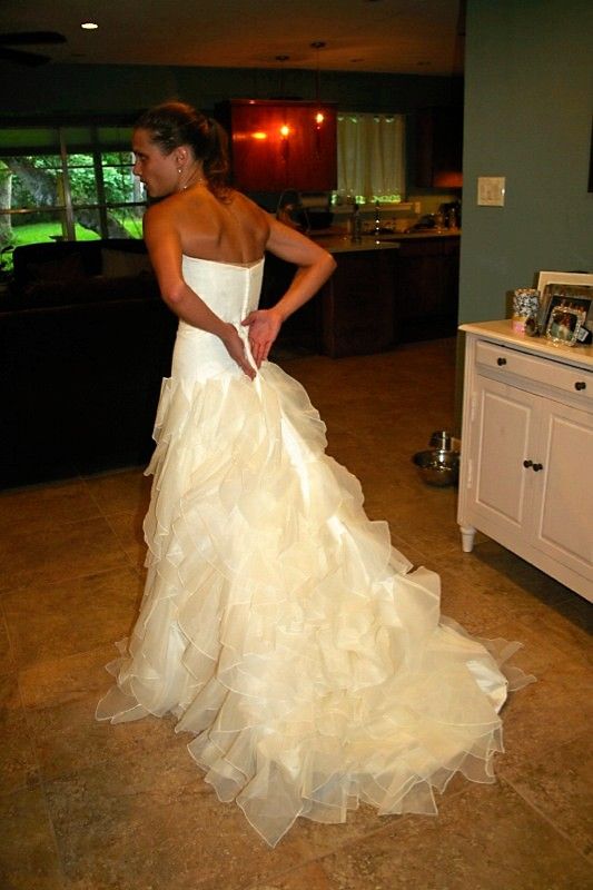 Show me your 'plain' dress with ZERO embellishments! :  wedding Train