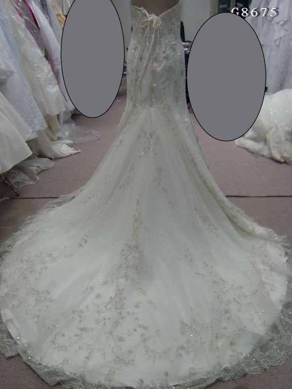 New Fully beaded Mermaid Style Size 8 wedding dress wedding custom 