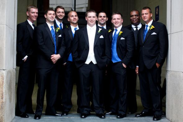 How is your fiance standing out from groomsmen in regards to tuxedo/suit? :  wedding Dc Bp 194