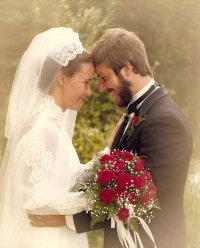 Grandma & Grandpa on their wedding day: Share your family wedding photos! :  wedding photos antique family pictures Momanddad