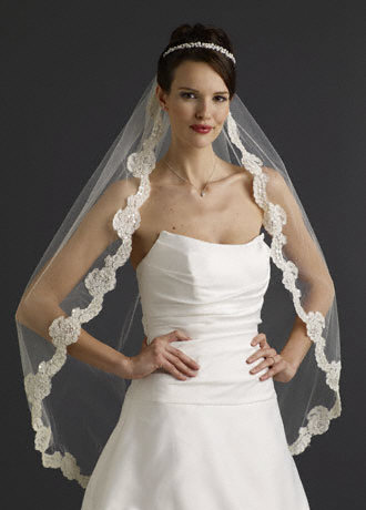 this veil with my dress Help please wedding veil dress opinion Veil2