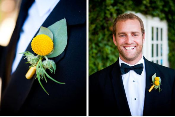 Share your floral inspiration! :  wedding flowers inspiration Yellow Pom Bout