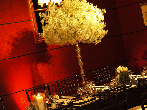 Baby's Breath Centerpieces and bouquets :  wedding center pieces centerpieces babys breath flowers bouquet boutonniere help Minblog2