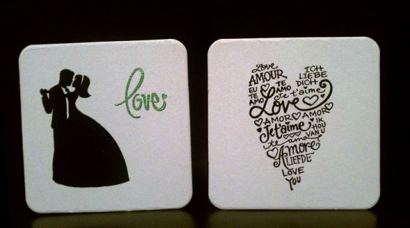 DIY Embossed Coasters