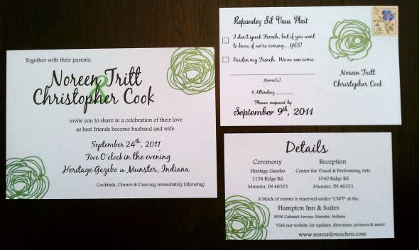 Our DIY Wedding Invitations