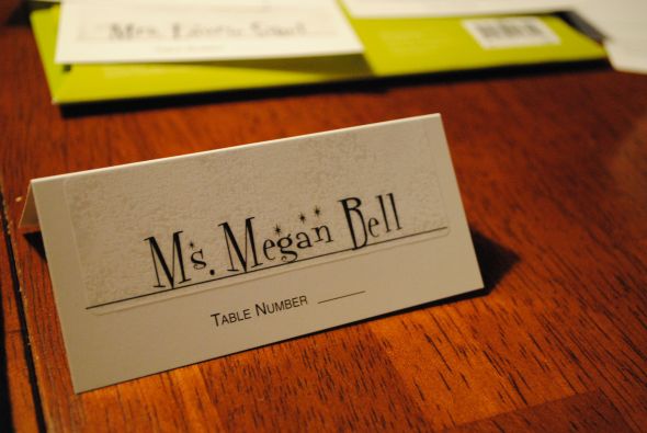 The Funky Junkie's Escort Cards : wedding diy reception Cards