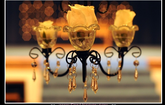 Hanging chandeliers
