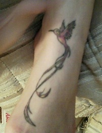 Anyone have any foot tattoos? :  wedding Foottattoo