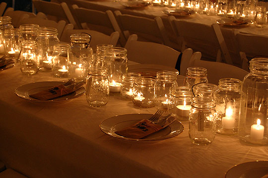  WP long table Show off your diy centerpieces Any candlelight ideas