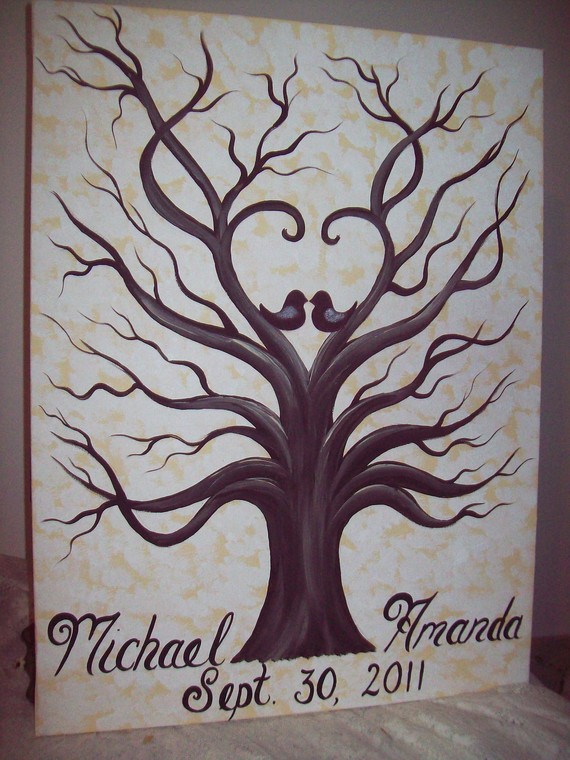 Guestbook Help :  wedding guestbook tree paper personalize Il 570xN.207361806