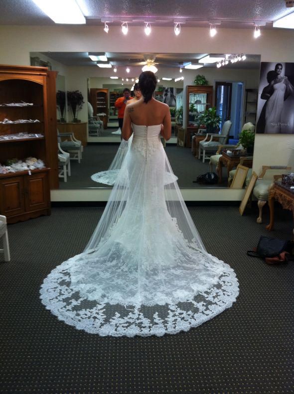 Any one else wearing Pronovias Finisterre :  wedding pronovias finisterre wearing 2011 1 la sposa denia Finisterre Back