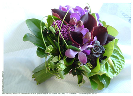 Purple Bouquets Wedding