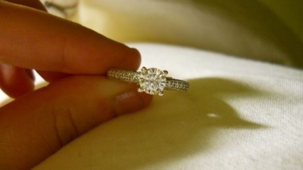 So close but yet soooo far!! If you got a moissanite show'em off.. Please :) :  wedding moissanite rings DSCN3637