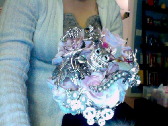 Brooch Bouquet done :  wedding brooch bouquet diy Photo On 2011 11 15 At 20.50