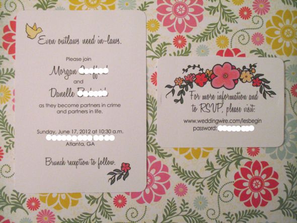 Our DIY, colorful floral explosion invitation mockups! :  wedding invitations catprint diy illustration paper flower lesbian scrapbook paper cardstock Invitations2