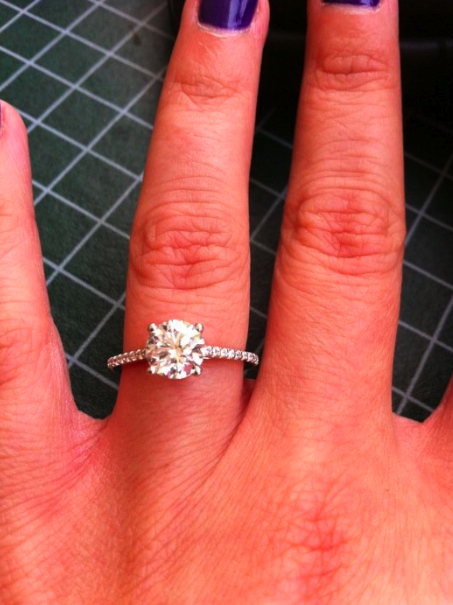 Show me your Pave set e-ring :  wedding MyRing
