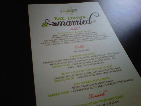 DIY Menu & Escort cards :  wedding escort cards starfish menu brown green diy reception love 1 IMG00794 20110605 1708