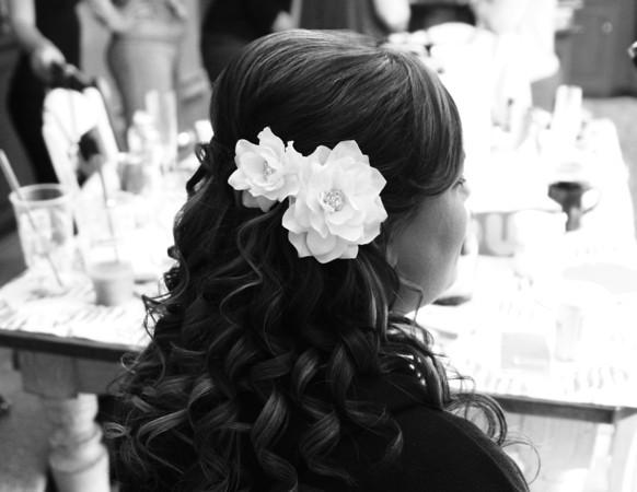 My half up/half down wedding hair