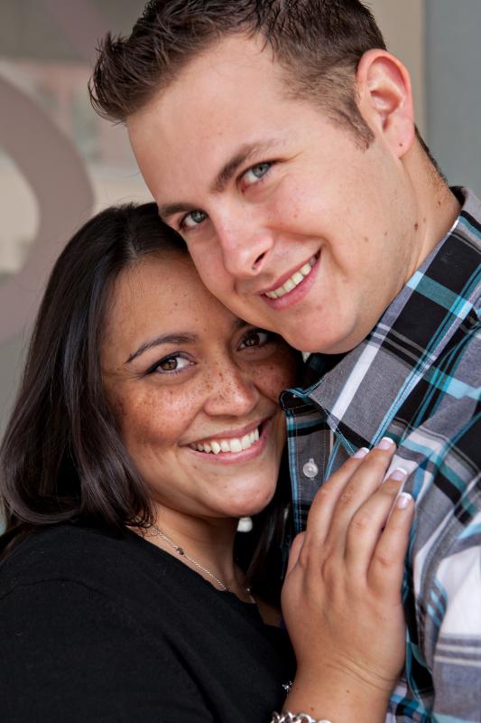 Tim and Marissa Engagement Photos in Lake Las Vegas with Mindy Bean