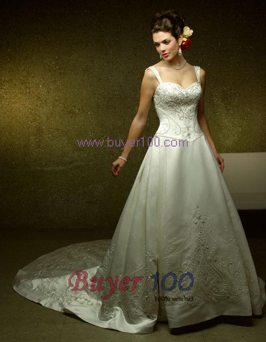 Show me dresses that are NOT strapless! :  wedding dress straps sleeves not strapless wedding dress 1887 1