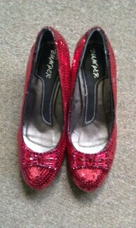 my very own ruby slippers :) :  wedding shoes 1037938503418 ORIG