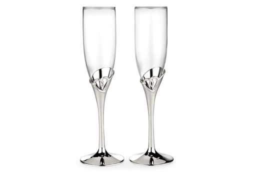 Lenox Toasting Champagne Flutes wedding flutes champagne glass heart 