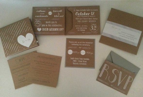 yudu kraft invites.