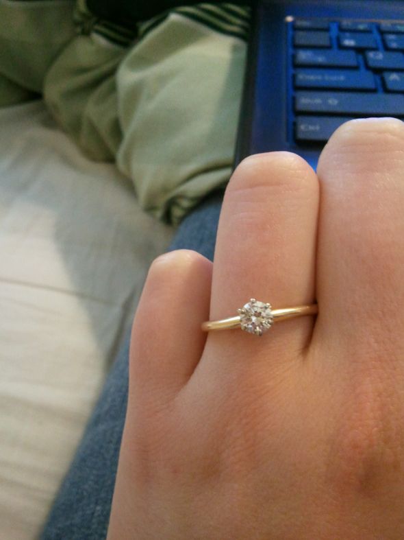 What's the story behind your engagement ring? :  wedding engagement ring proposal Ring Original 2