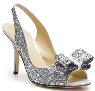 Show me your designer wedding shoes! :  wedding Kate Spade Charm Slingbacks