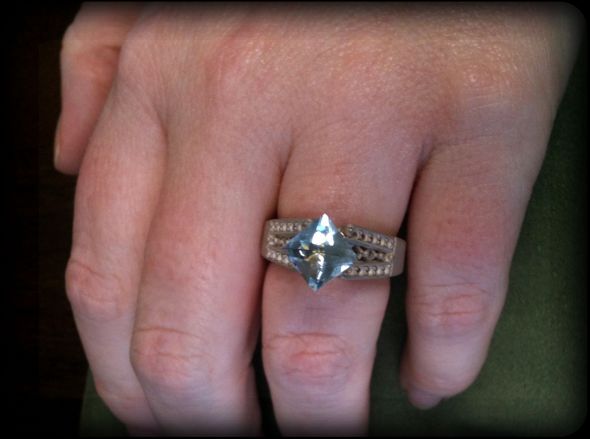 Aquamarine Center Stone for Ering : wedding aquamarine engagement ring ering gemstone Ballpark Setting Or Diagonal