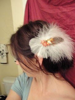 Show me your etsy hair flowers! :  wedding DSC00236