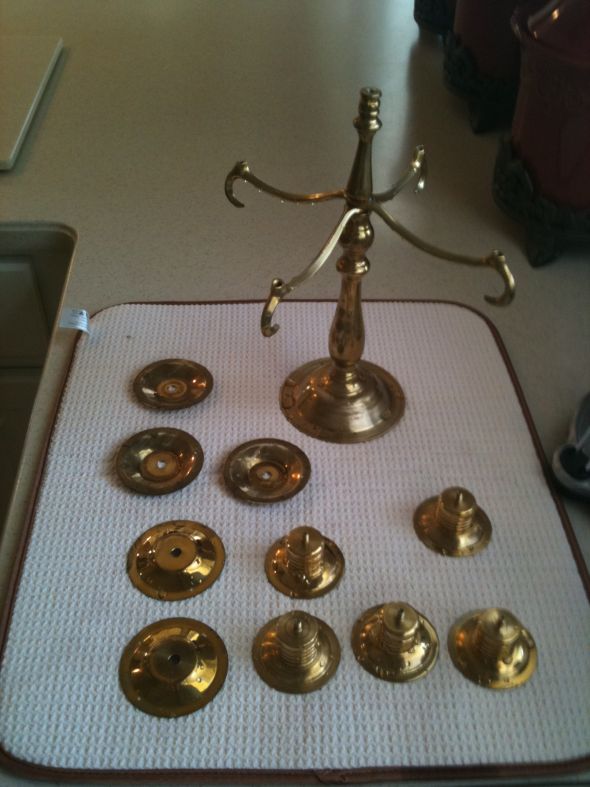 My DIY Candleabra!!  Pic heavy!  So excited!! :  wedding Cleaned And Taken Apart