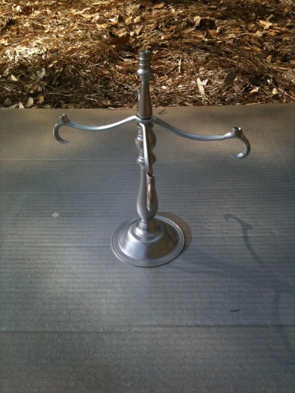 My DIY Candleabra!!  Pic heavy!  So excited!! :  wedding First Coat