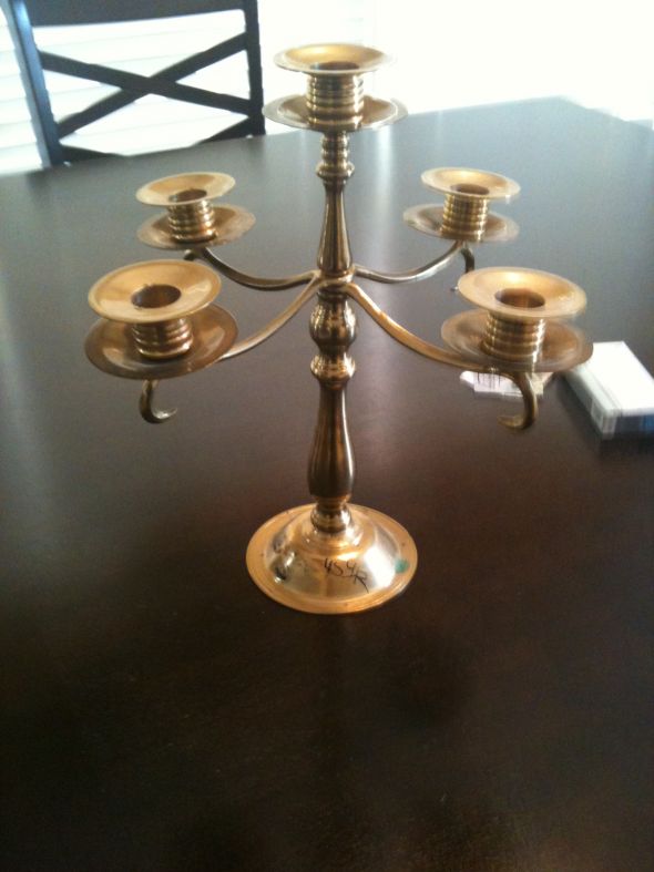 My DIY Candleabra!!  Pic heavy!  So excited!! :  wedding Original Deal